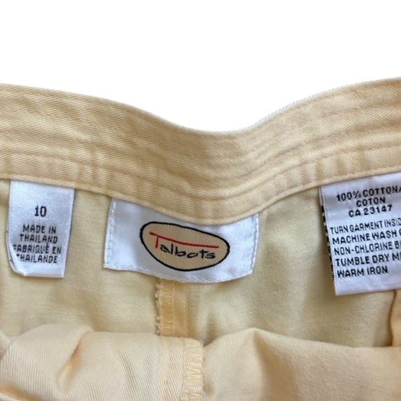 Bundle of 2 90’s Ultra high Chino Shorts, LL Bean and Talbots- Yellow, gray, 10 - Picture 6 of 6